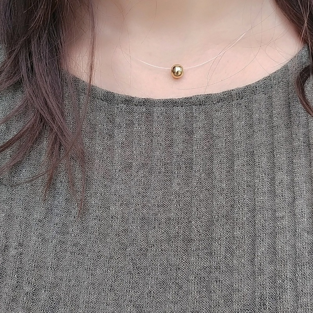 18K GOLD PLATED INVISIBLE CHOKER NECKLACE